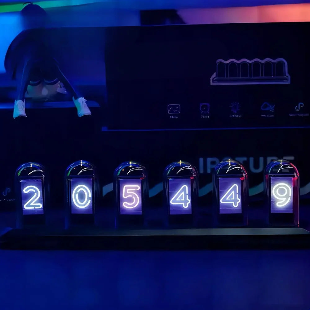 Nixie Analógico Digital Decorativo RBG