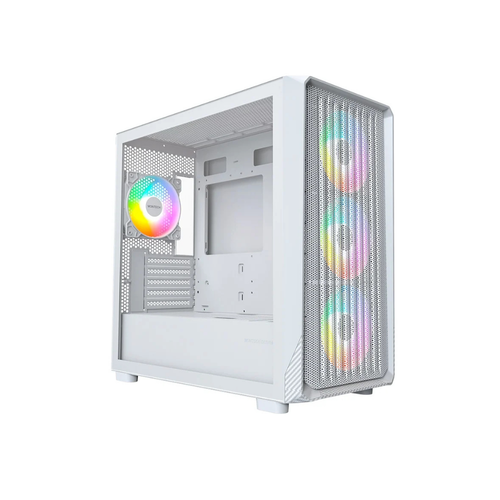 Gabinete Gamer Montech X5M, Micro-ATX, Vidro Temperado,  Mini Tower - Branco