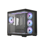 Gabinete Gamer Husky Dome 900, Mid Tower, Iluminação ARGB, ATX, Lateral e Frontal em Vidro, 10x Cooler Fan ARGB, Preto - HGN900PT